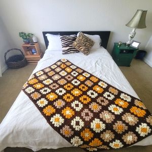 Flower Pattern Handmade Afghan